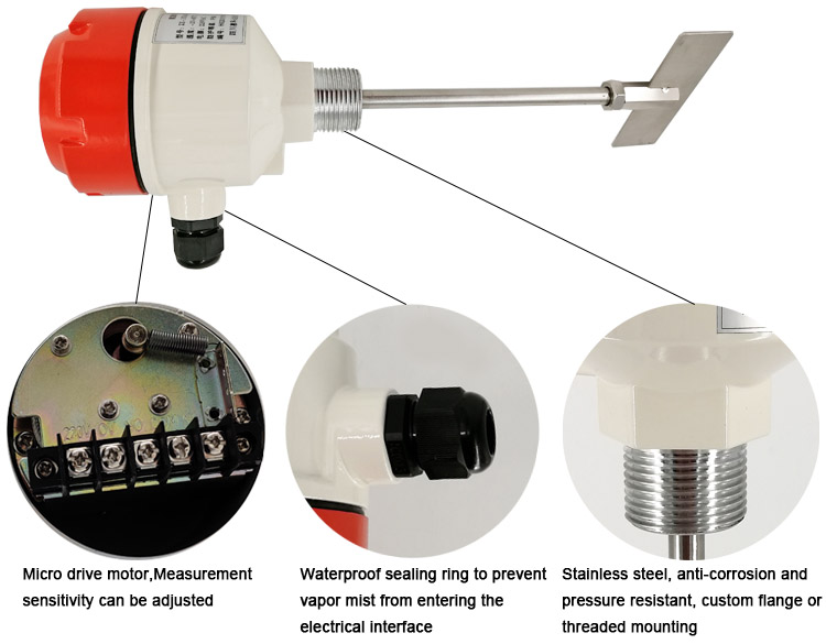 Rotary Paddle Level Switch เครื่องวัดระดับแบบใบพัดหรือควบคุมระดับวัตถุในถังไซโล